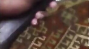 Black Amateur Strokes His Big Uncut Cock