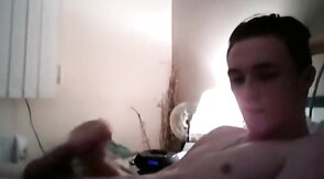 Yorkshire Lad Strokes for a Girl on Webcam