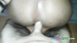 Bareback Amateur Crossdresser Takes Jamaican Cock