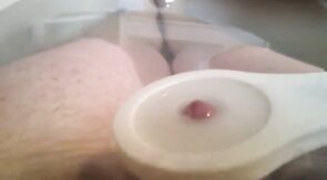 Stroking My Tiny Dick with a Monkey Spanker!