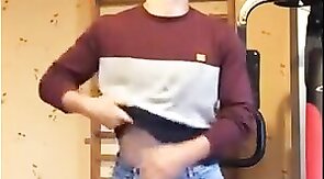 Hunky Amateur Twink Masturbating on Webcam