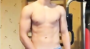 Hunky Amateur Twink Masturbating on Webcam