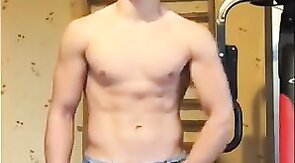 Hunky Amateur Twink Masturbating on Webcam