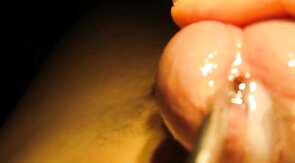 Sounding & Stretching Urethra Before Cumming Hard