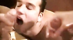 Amateur Twink Takes on Two Big Cocks for a Facial