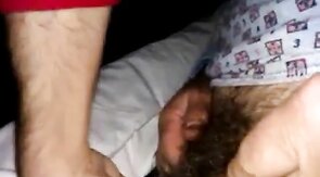 Touching My Dad's Soft Dick While He Sleeps