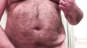 Big-Cock Daddy Bear Jacks Off