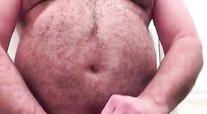 Big-Cock Daddy Bear Jacks Off