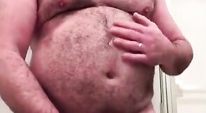 Big-Cock Daddy Bear Jacks Off