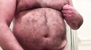 Big-Cock Daddy Bear Jacks Off