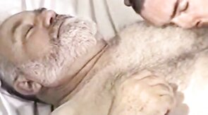Daddy Bear and Twink Play with Their Dicks