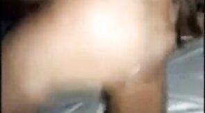 Big Black Cock Blowjob in Car by Crossdresser Amateur