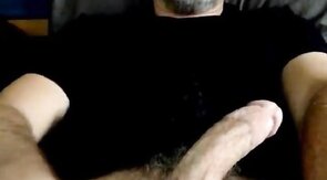 Amateur Daddy Masturbating on Webcam