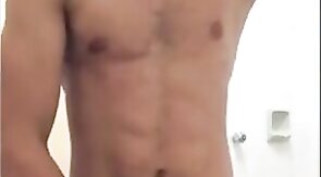 Indian Twink Strokes His Big Cock