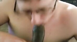 Sucking a Thick Black Cock - Interracial Twink Fun