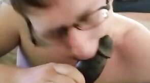 Sucking a Thick Black Cock - Interracial Twink Fun