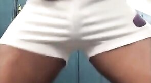 Hunk Takes Big Black Cock in the Gym