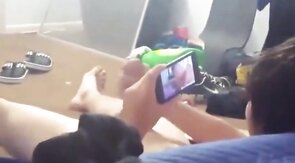 My Best Friend Lets Me Record Him Stroking His Big Cock