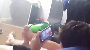 My Best Friend Lets Me Record Him Stroking His Big Cock