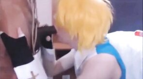 Sissy Beach Interracial Anal