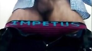 Bear Masturbates in Public Restroom and Cums