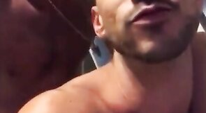 Muscle Hunk Gets Bareback Anal Creampie