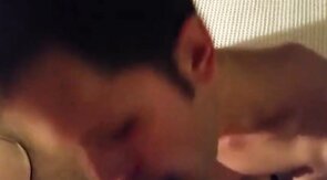 Twink Blows Big Cock, Gets a Mouthful of Cum