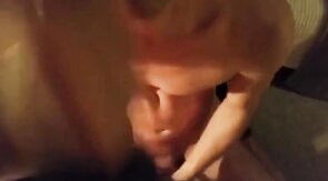 Twink Blows Big Cock, Gets a Mouthful of Cum