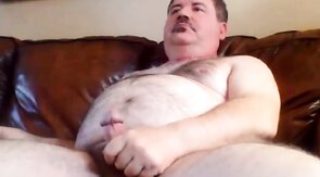 Bearded Daddy Jacks Off