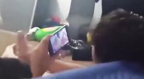 Asian Twink Cums While Watching Porn