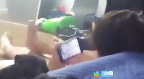 Asian Twink Cums While Watching Porn