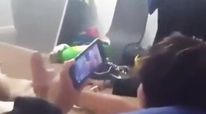 Asian Twink Cums While Watching Porn