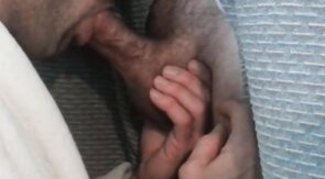 Amateur Glory Hole Blowjob with Big Cock