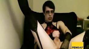 Ashley Valentine: Amateur Emo Twink Self-Sucking & Ass Play