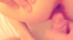 He cums in my ass so good - bareback amateur fuck