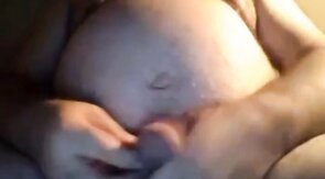 Hairy NY Bear Strokes on Webcam