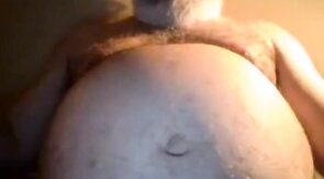 Hairy NY Bear Strokes on Webcam