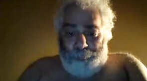 Hairy NY Bear Strokes on Webcam