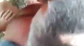 Mature Gay Bear Blowjob in the Woods