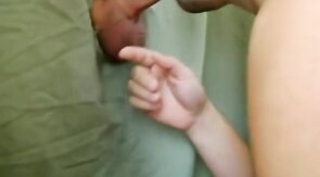 Twink's First Gloryhole Experience: Sucking a Big Cock