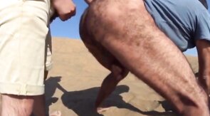 Bareback Outdoor Fun with a Stranger on a Dune