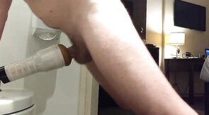 Moaning While Filling My Fleshlight with Cum