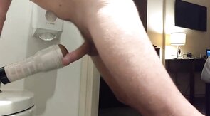 Moaning While Filling My Fleshlight with Cum