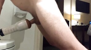 Moaning While Filling My Fleshlight with Cum