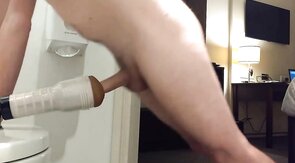 Moaning While Filling My Fleshlight with Cum