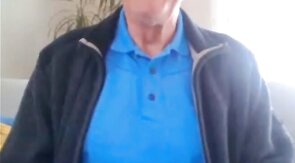 68-Year-Old German Daddy Strips and Cums for You