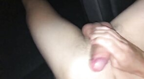 Stroking My Big Cock in the Car - Twink Webcam Solo