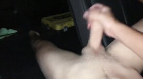 Stroking My Big Cock in the Car - Twink Webcam Solo