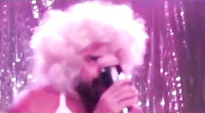 Muscular Bear Stripper with a Huge Cock