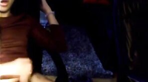 Sexy Asian Crossdresser Masturbates on Webcam